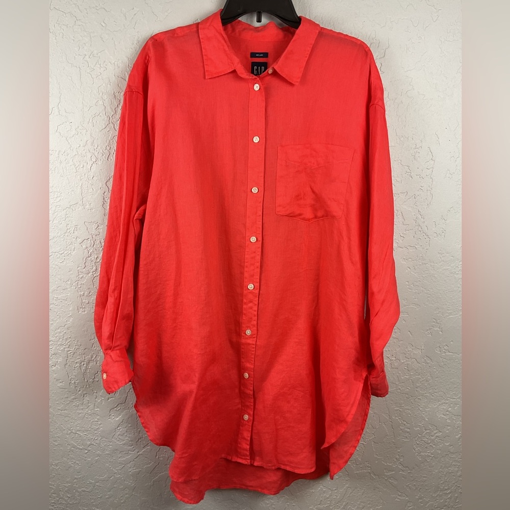 GAP Red Button Down Shirt